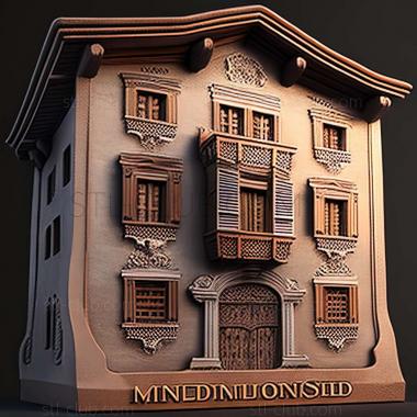 3D model Mendrisio in Switzerland (STL)